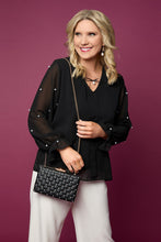 Diana Pearl Clutch - Black
