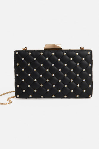 Diana Pearl Clutch - Black