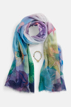 Springtime Scarf + Bracelet - Purple Flowers