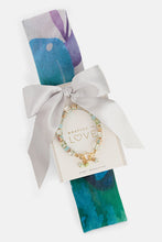 Springtime Scarf + Bracelet - Purple Flowers