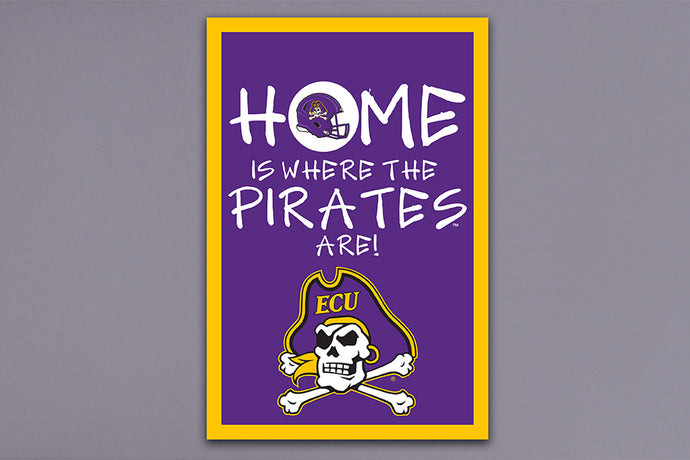 ECU Home Is Where The Pirates Are Garden Flag