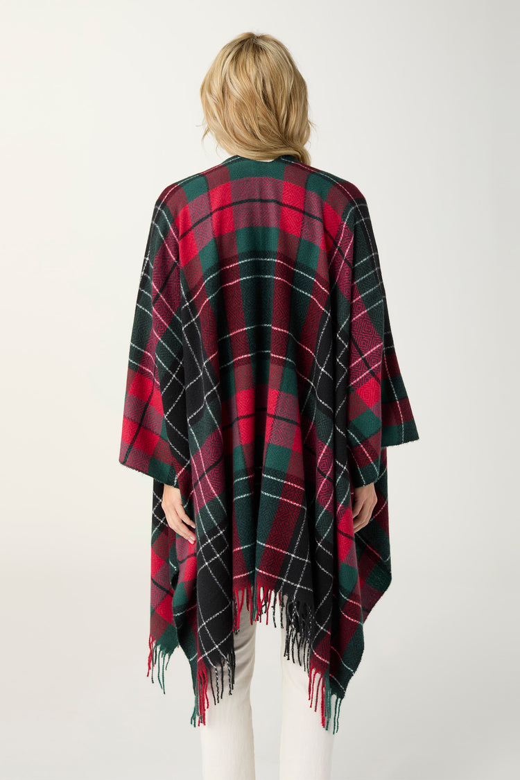 Hollis Plaid Wrap - Red/Green/Black