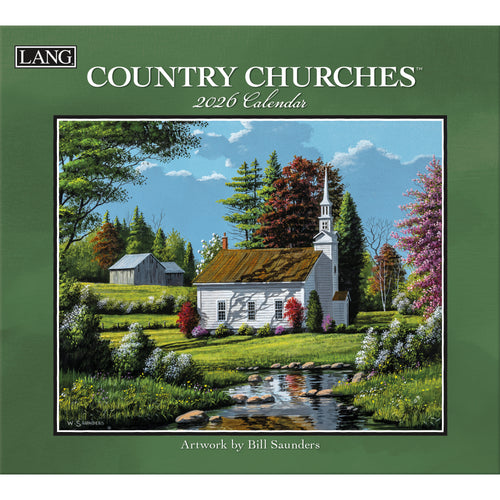 Lang Country Churches 2026 Wall Calendar