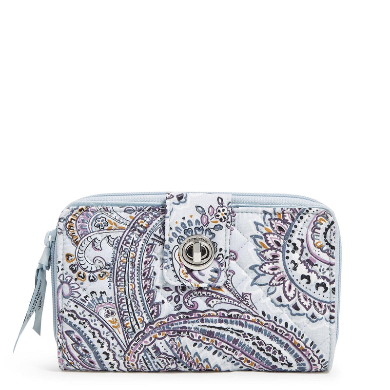 Vera Bradley RFID Turnlock Wallet | Soft Sky Paisley – Howell's