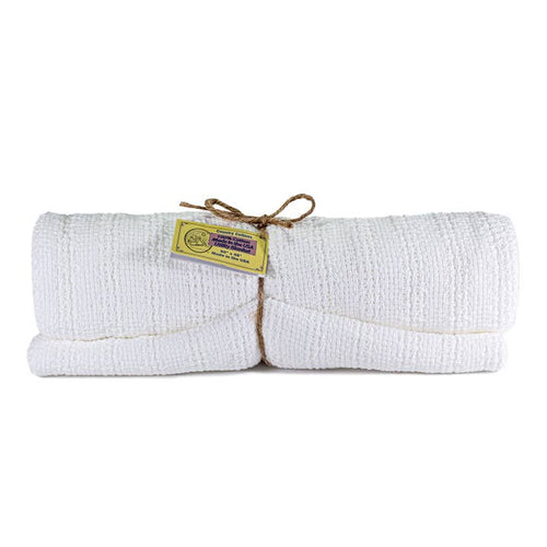 100% Cotton Utility Blanket – 60″x48″-White