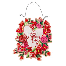 Happy Valentine's Day Floral Wreath/ Spring has Sprung Double Sided Estate Door Decor