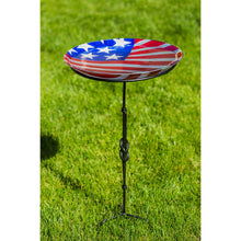 American Classic Birdbath, American Flag