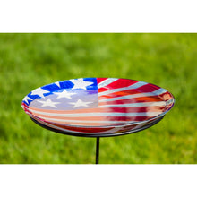 American Classic Birdbath, American Flag