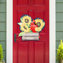 Hydrangea Cardinal/ Sunflower Cardinal Double Sided Estate Door Décor