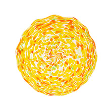 GID Glass Bird Bath, 15"H, Yellow