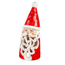 Christmas Vacation Garden Statue, LED Resin Statue, Santa with Hat, 26"H