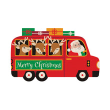 Christmas Bus Shaped Coir Mat