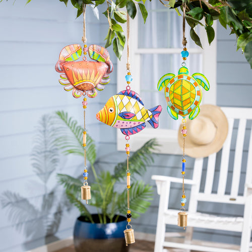 Hand-Painted Puffy Coastal Bell