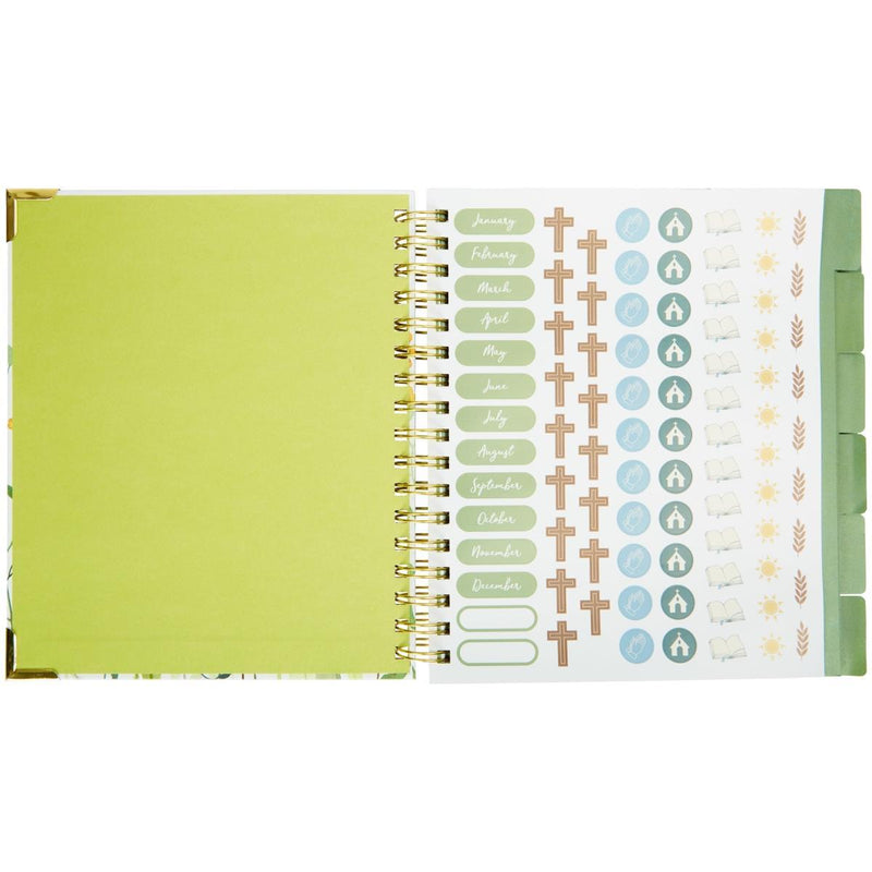 Floral Religious Planner 12 Months Undated