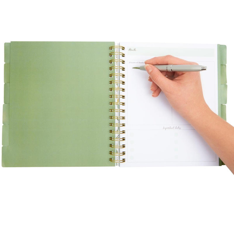 Floral Religious Planner 12 Months Undated
