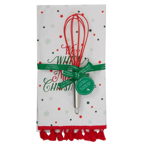 We Wisk You A Merry Christmas Towel with Whisk