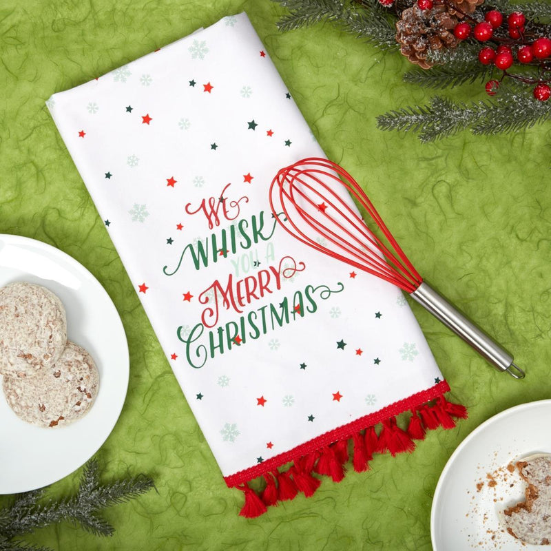 We Wisk You A Merry Christmas Towel with Whisk