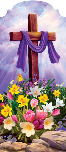 Cross and Flowers-YarDecor