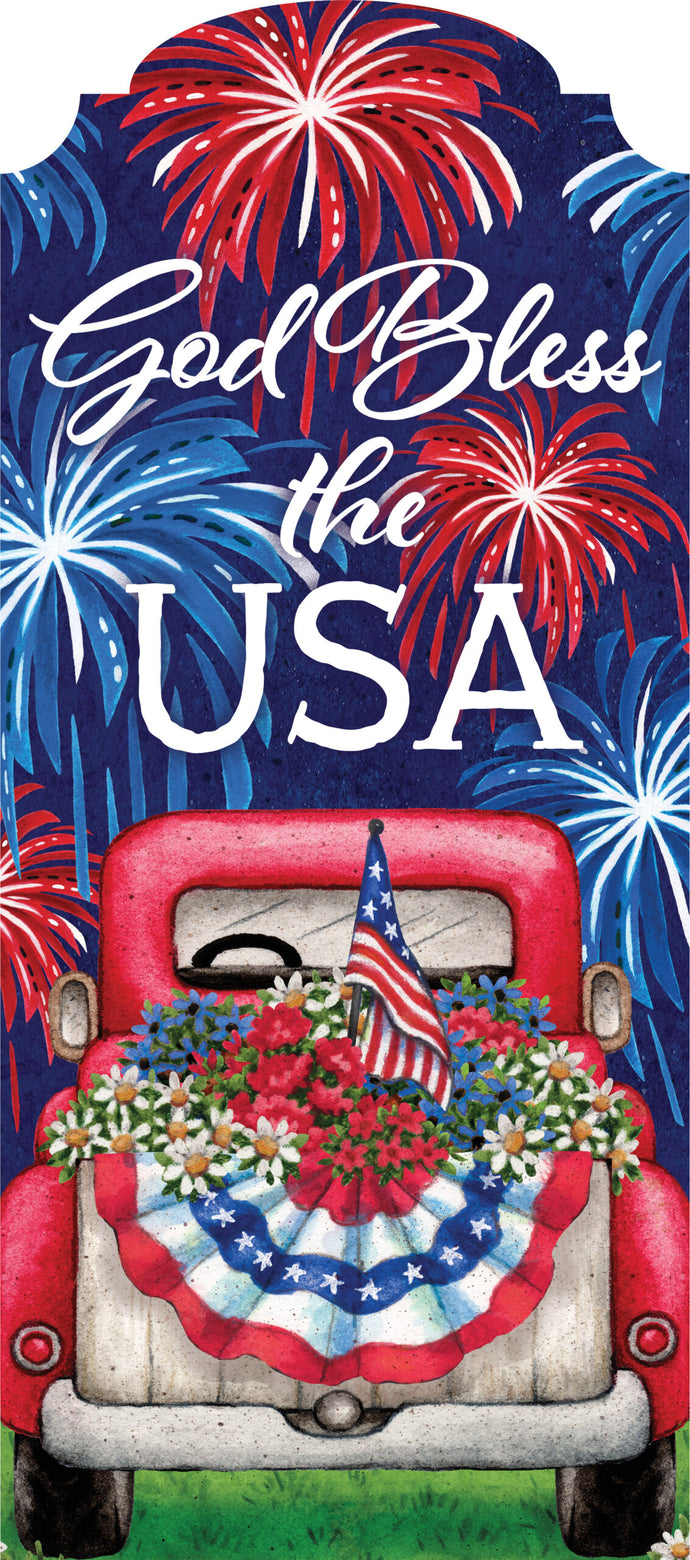 Patriotic Truck-YarDecor