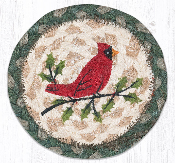 Holly Cardinal Coaster