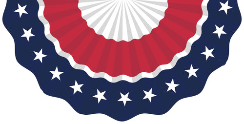 Vinyl Bunting-Red White and Blue