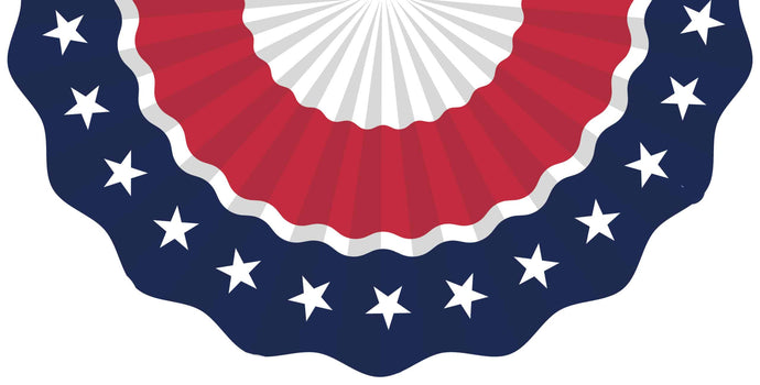 Vinyl Bunting-Red White and Blue