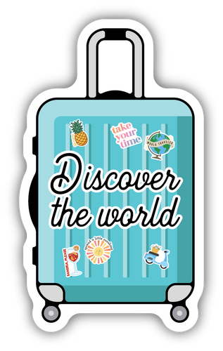 Discover The World Suitcase Sticker
