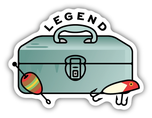 Legend Tackle Box Sticker
