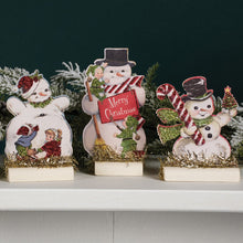 Retro Snowmen Stand Up Set