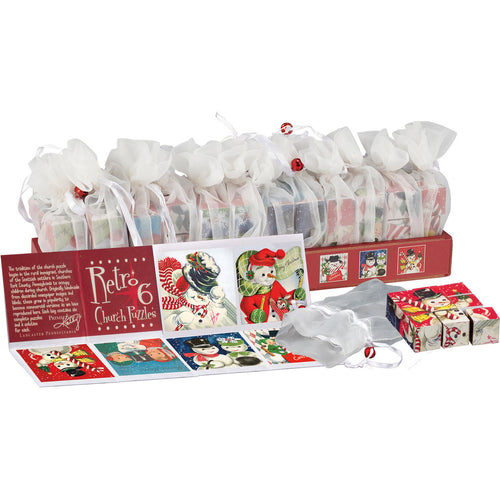 Retro Snowman Church Puzzle