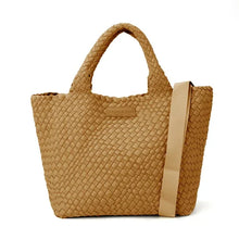 Classic Woven Tote in Camel