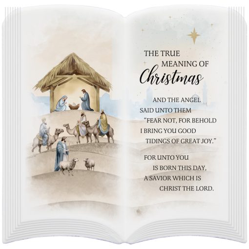Christmas Story Book Easel Plaque