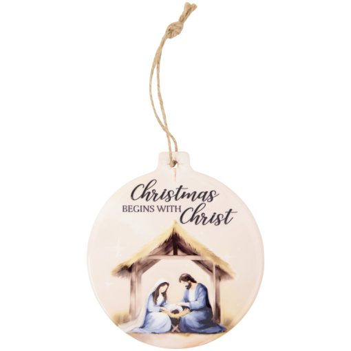 With Christ Ornament