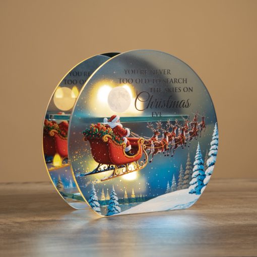 Santa Skies Tealight Candle Holder