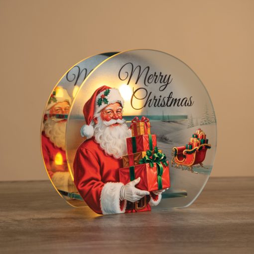 Merry Santa Tealight Candle Holder