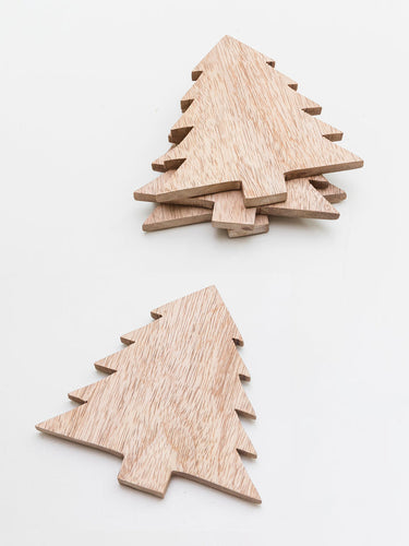 Coasters Christmas Tree Set of 4