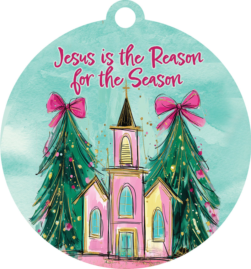Hang Around Door Decor Pink Church