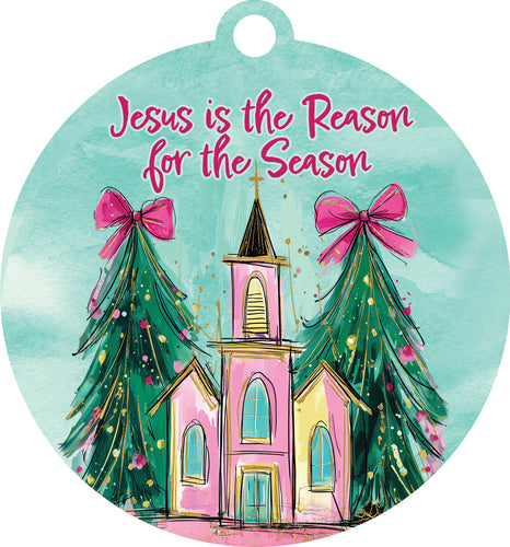 Hang Around Door Decor Pink Church