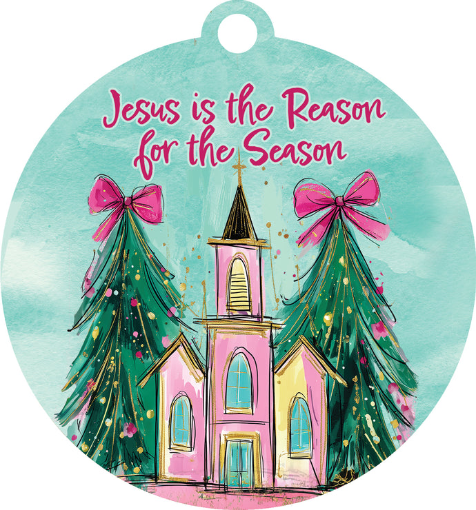 Hang Around Door Decor Pink Church
