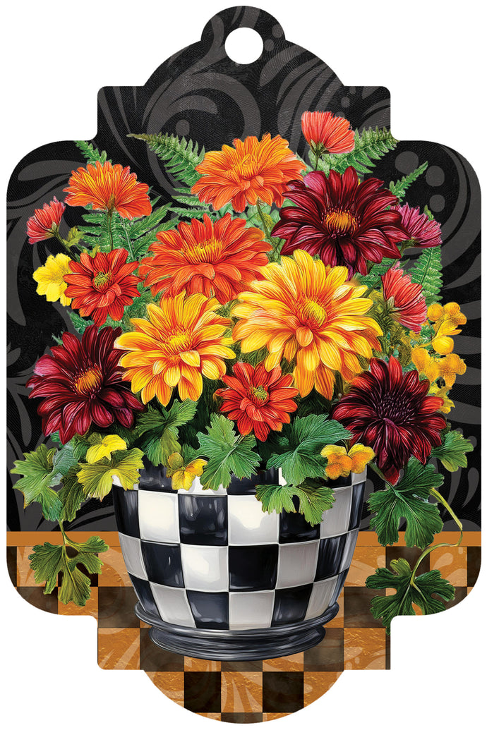 Deluxe Door Decor-Brilliant Mums