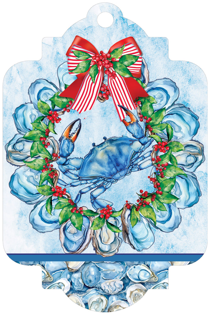 Deluxe Door Decor-Oyster Crab Wreath