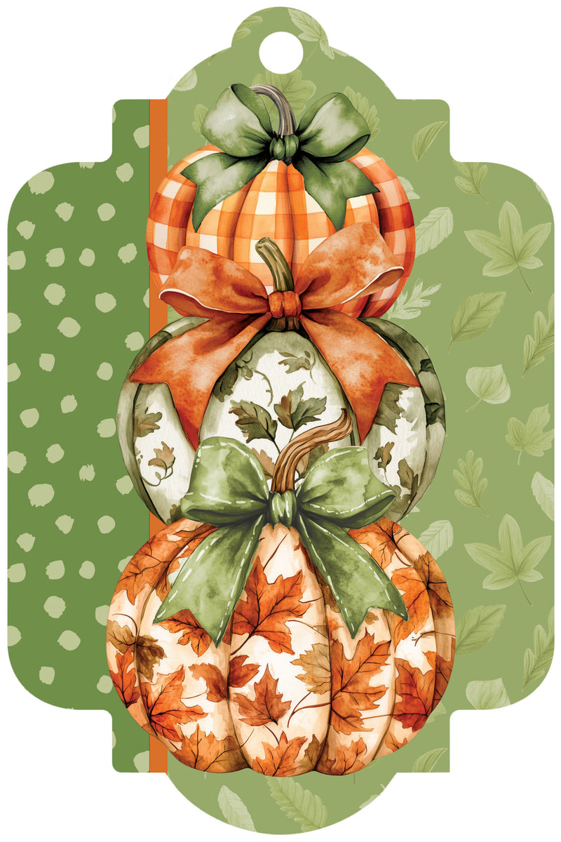 Deluxe Door Decor-Orange and Green Stack