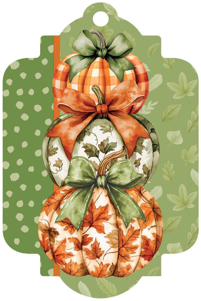 Deluxe Door Decor-Orange and Green Stack