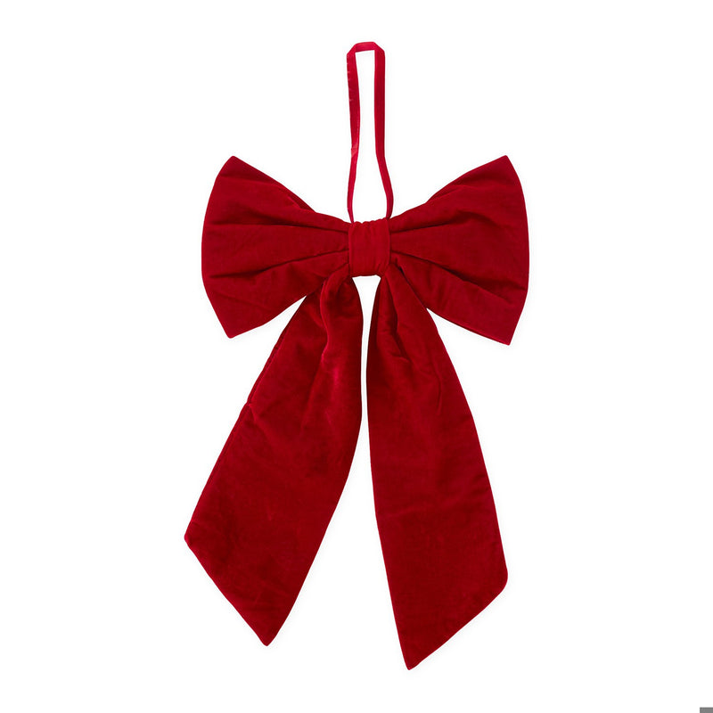 Red Velvet Bow Wall Decor