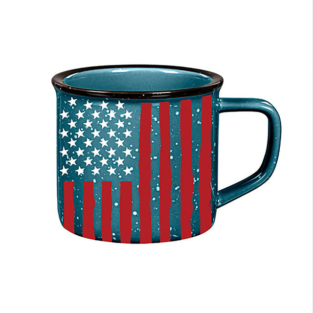 American Flag Ceramic Cozy Cup, 15oz, Gift Box
