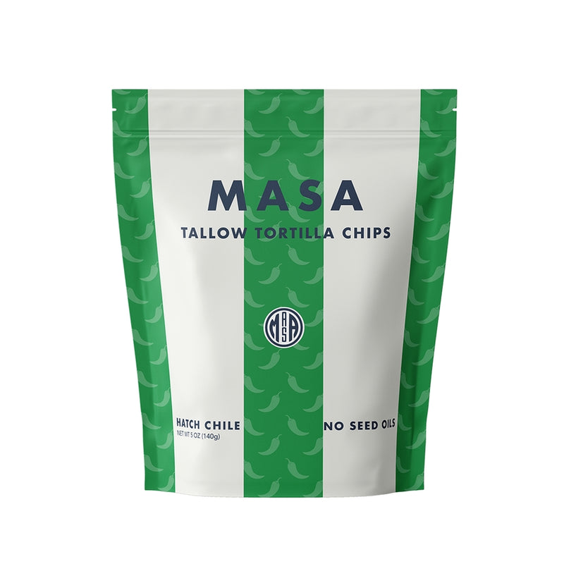 Masa Chips, Hatch Chile, 5oz Bag