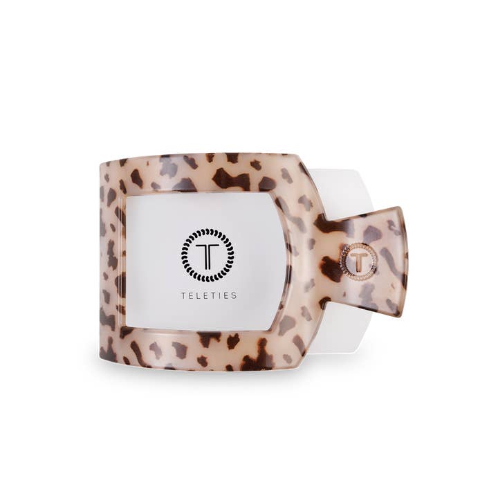 Square Flat Hair Clip | Blonde Tortoise