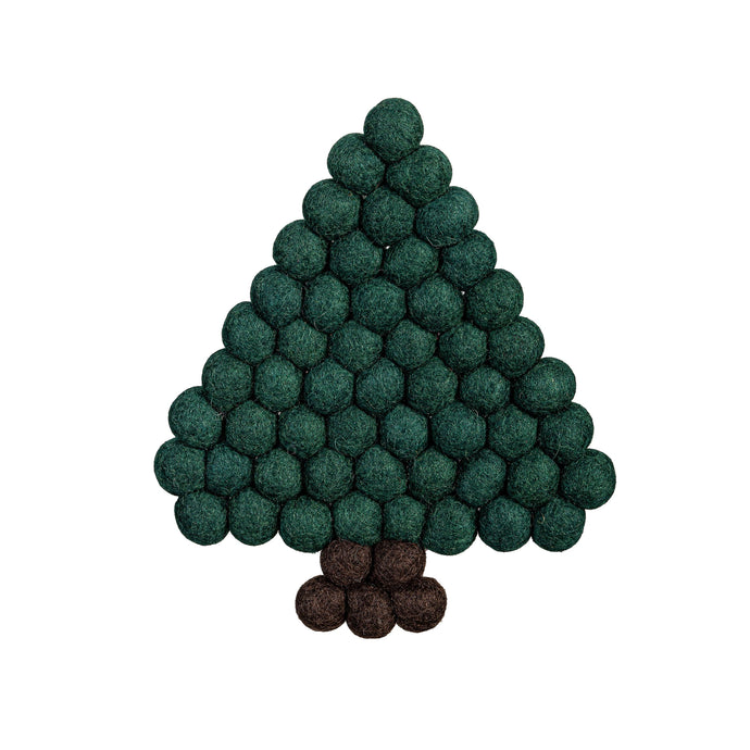 Shades of Green Trivet Tree Fabric, 7.25