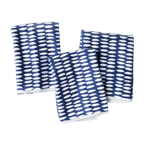 Mighty Mini Towel (Set of 3) - Beans Navy