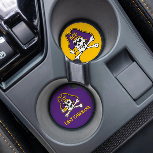 East Carolina University Car Coaster Set, 2pc